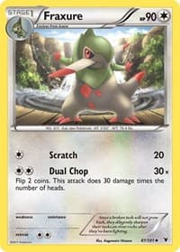 Fraxure - Noble Victories - Pokemon card
