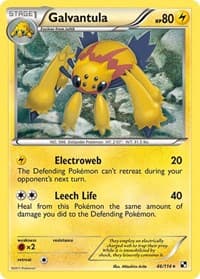 Galvantula - Black and White - Pokemon card