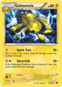 Galvantula - Dark Explorers - Pokemon card
