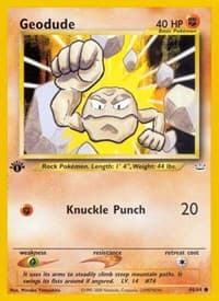 Geodude - Neo Revelation - Pokemon card