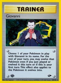 Giovanni (18) - Gym Challenge - Pokemon card