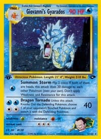 Giovanni's Gyarados - Gym Challenge - Pokemon card