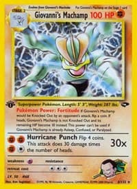 Giovanni's Machamp - Gym Challenge - Pokemon card