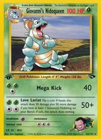 Giovanni's Nidoqueen - Gym Challenge - Pokemon card