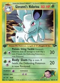Giovanni's Nidorina - Gym Challenge - Pokemon card
