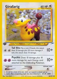 Girafarig - Neo Destiny - Pokemon card