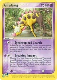 Girafarig - EX Dragon - Pokemon card