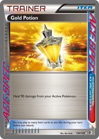 Gold Potion - Boundaries Crossed - Pokemon card