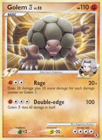Golem E4 - Rising Rivals - Pokemon card