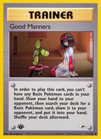 Good Manners - Gym Heroes - Pokemon card
