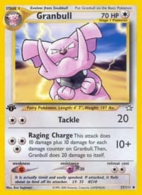 Granbull - Neo Genesis - Pokemon card