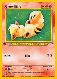 Growlithe - Neo Destiny - Pokemon card