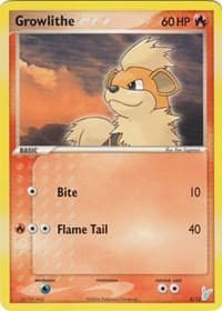 Growlithe - EX Trainer Kit 2: Plusle & Minun - Pokemon card