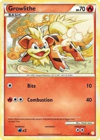 Growlithe - HeartGold SoulSilver - Pokemon card
