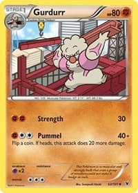 Gurdurr - Noble Victories - Pokemon card