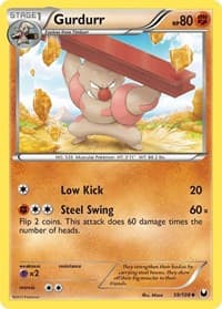 Gurdurr - Dark Explorers - Pokemon card