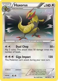Haxorus - Noble Victories - Pokemon card