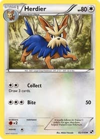 Herdier - Black and White - Pokemon card