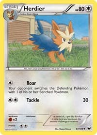 Herdier - Dark Explorers - Pokemon card