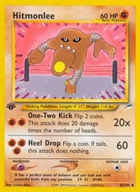 Hitmonlee - Neo Destiny - Pokemon card