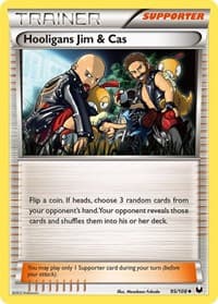Hooligans Jim & Cas - Dark Explorers - Pokemon card