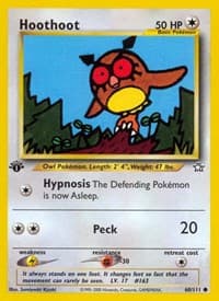 Hoothoot - Neo Genesis - Pokemon card