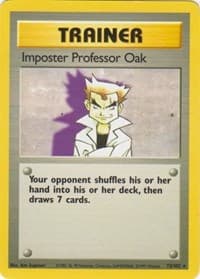 Imposter Professor Oak - Base Set - Pokemon card