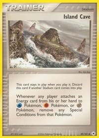 Island Cave - EX Hidden Legends - Pokemon card