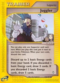 Juggler - Aquapolis - Pokemon card