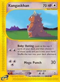 Kangaskhan - Aquapolis - Pokemon card