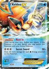 Keldeo EX - Boundaries Crossed - Pokemon card