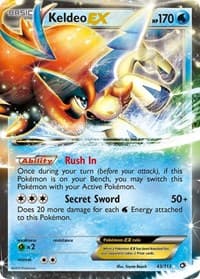 Keldeo EX - Legendary Treasures - Pokemon card