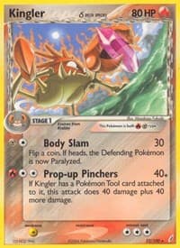 Kingler (Delta Species) - EX Crystal Guardians - Pokemon card