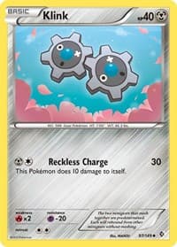 Klink - Boundaries Crossed - Pokemon card