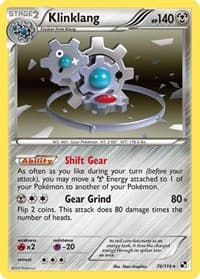 Klinklang - Black and White - Pokemon card