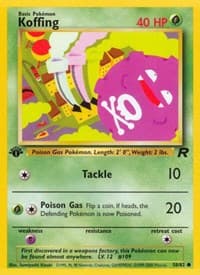 Koffing - Team Rocket - Pokemon card