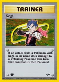 Koga (19) - Gym Challenge - Pokemon card