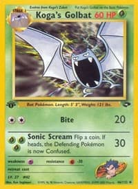 Koga's Golbat - Gym Challenge - Pokemon card