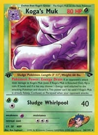 Koga's Muk - Gym Challenge - Pokemon card