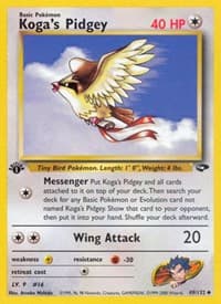 Koga's Pidgey (49) - Gym Challenge - Pokemon card