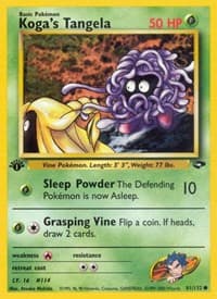 Koga's Tangela - Gym Challenge - Pokemon card