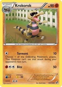 Krokorok - Black and White - Pokemon card