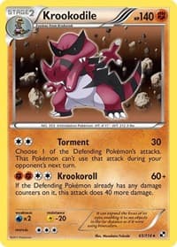 Krookodile - Black and White - Pokemon card