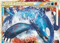 Kyogre & Groudon Legend (Top) - Undaunted - Pokemon card