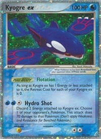 Kyogre ex - EX Crystal Guardians - Pokemon card