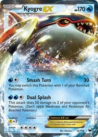 Kyogre EX - Dark Explorers - Pokemon card