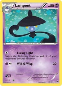 Lampent - Noble Victories - Pokemon card
