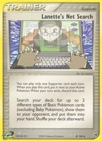 Lanette's Net Search - EX Sandstorm - Pokemon card