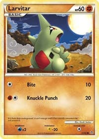 Larvitar (51) - Unleashed - Pokemon card