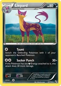 Liepard - Black and White - Pokemon card